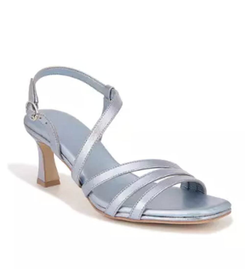 Naturalizer Galaxy Blue Silver Women's Strappy Heels Size 6.5